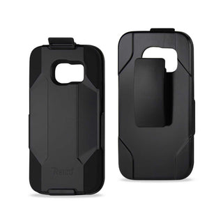 Case Designed For Samsung Galaxy S7 3-In-1 Hybrid Heavy Duty Holster Combo In Black