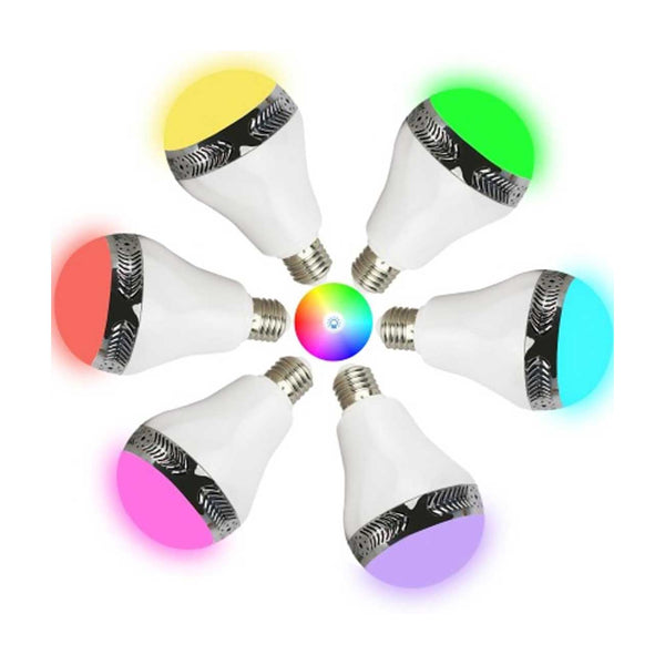 Universal Light Bulb Bluetooth Spectrum Led Light Speaker In White