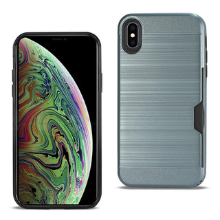 Case Designed For iPhone XS Max Slim Armor Hybrid With Card Holder In Navy