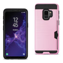 Case Designed For Samsung Galaxy S9 Slim Armor Hybrid With Card Holder In Pink