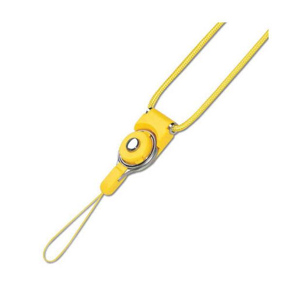 Long Lanyard Strap With Clip In Yellow