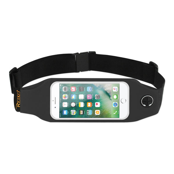 Case Designed For Running Sport Belt For iPhone 7 / 6 / 6S Or 5 Inches Device With Two Pockets And Led In Black (5X5 Inches)