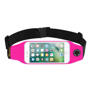 Case Designed For Running Sport Belt For iPhone 7 Plus / 6S Plus Or 5.5 Inches Device With Two Pockets And Led In Pink (5.5X5.5 Inches)