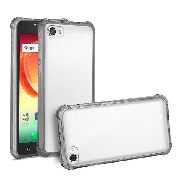 Case Designed For Alcatel Crave Clear Bumper With Air Cushion Protection In Clear Black