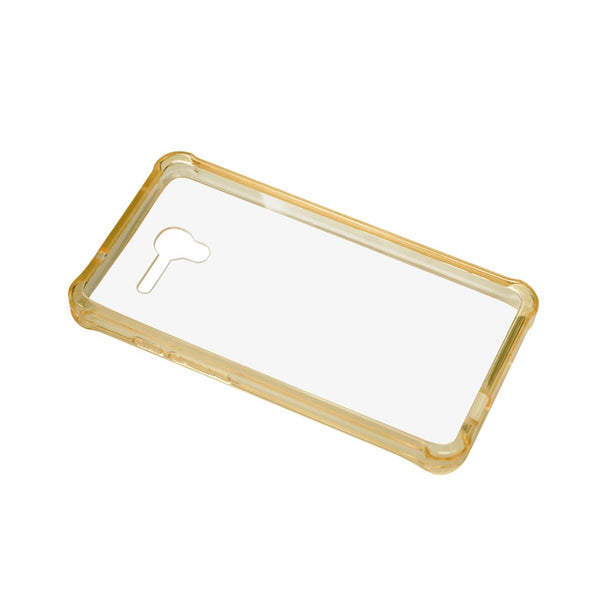 Case Designed For Alcatel One Touch Fierce Xl Clear Bumper With Air Cushion Protection In Clear Gold