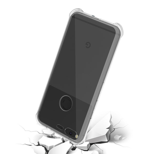 Case Designed For Google Pixel Clear Bumper With Air Cushion Protection In Clear
