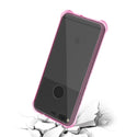 Case Designed For Google Pixel Clear Bumper With Air Cushion Protection In Clear Hot Pink