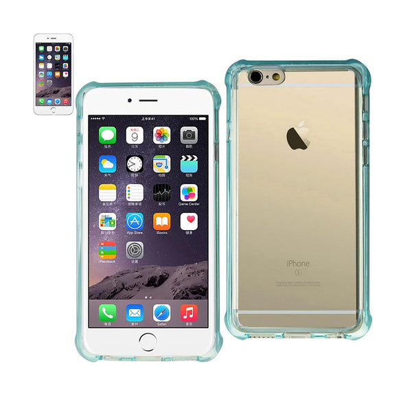 Case Designed For iPhone 6S Plus / 6 Plus Clear Bumper With Air Cushion Protection In Clear Navy