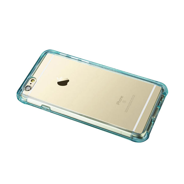 Case Designed For iPhone 6S Plus / 6 Plus Clear Bumper With Air Cushion Protection In Clear Navy