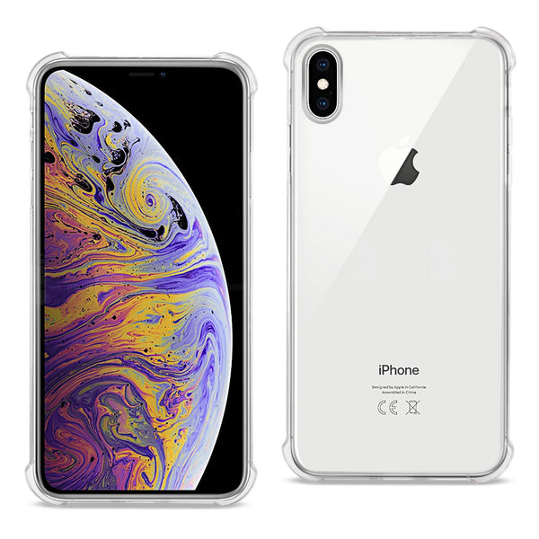 Case Designed For iPhone XS Max Clear Bumper With Air Cushion Protection In Clear