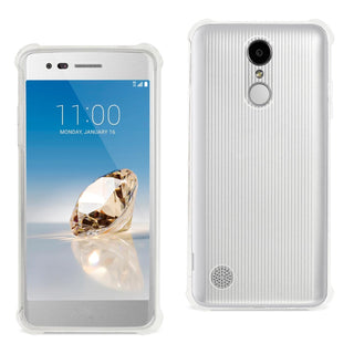 Case Designed For LG Aristo / Fortune / Phoenix 3 Clear Bumper With Air Cushion Protection In Clear