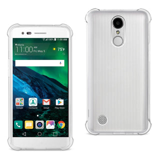 Case Designed For LG Fortune / Phoenix 3 / Aristo Clear Bumper With Air Cushion Protection In Clear
