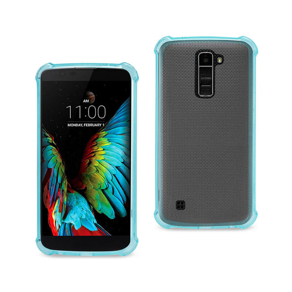 Case Designed For LG K10 Clear Bumper With Air Cushion Protection In Navy