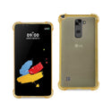 Case Designed For LG Stylus 2 Clear Bumper With Air Cushion Protection In Clear Gold