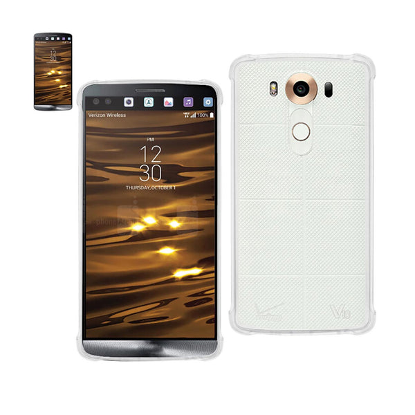 Case Designed For LG V10 Clear Bumper With Air Cushion Protection In Clear
