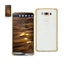 Case Designed For LG V10 Clear Bumper With Air Cushion Protection In Clear Gold