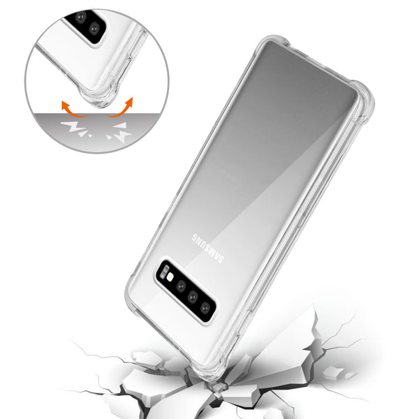 Case Designed For Samsung Galaxy S10 Plus Clear Bumper With Air Cushion Protection