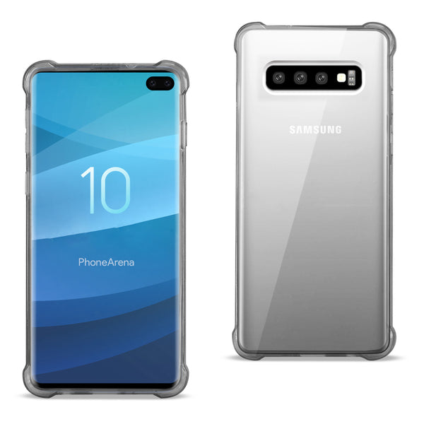 Case Designed For Samsung Galaxy S10 Plus Clear Bumper With Air Cushion Protection In Clear Black
