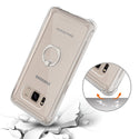 Case Designed For Samsung Galaxy S8 Active Transparent Air Cushion Protector Bumper With Ring Holder In Clear