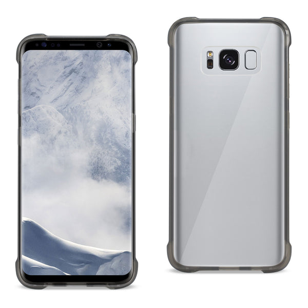Case Designed For Samsung Galaxy S8 Clear Bumper With Air Cushion Protection In Clear Black