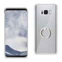 Case Designed For Samsung Galaxy S8 Transparent Air Cushion Protector Bumper With Ring Holder In Clear