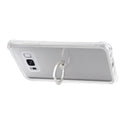 Case Designed For Samsung Galaxy S8 Transparent Air Cushion Protector Bumper With Ring Holder In Clear