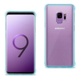 Case Designed For Samsung Galaxy S9 Clear Bumper With Air Cushion Protection In Clear Navy