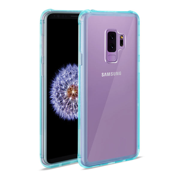 Case Designed For Samsung Galaxy S9 Plus Clear Bumper With Air Cushion Protection In Clear Navy
