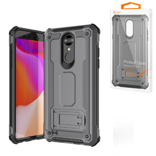 Case Designed For LG Stylo 4 With Kickstand In Gray