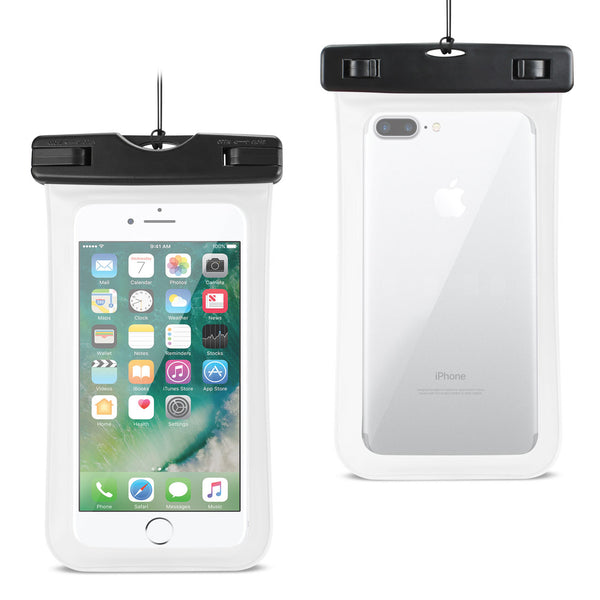 Case Designed For Waterproof For iPhone 6 Plus / 6S Plus / 7 Plus Or 5.5 Inch Devices With Wrist Strap In White