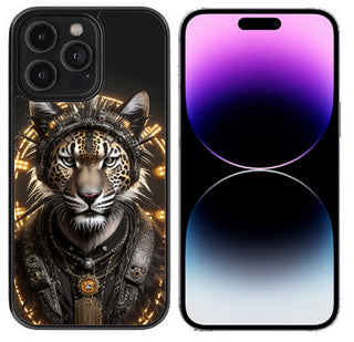 Case For iPhone 14 Plus (6.7"), iPhone 15 Plus (6.7") High Resolution Custom Design Print - Aztec Jaguar
