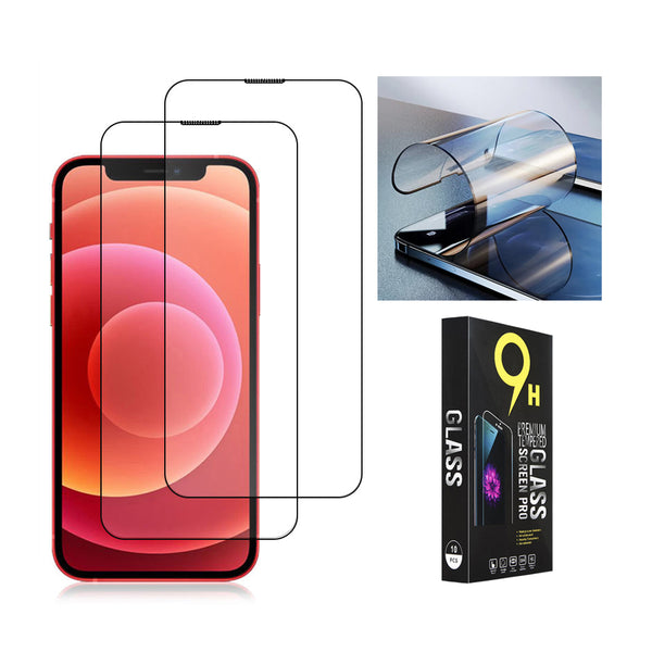 Flexfree 180 Degree Bendable Premium Tempered Glass for Apple iPhone 14 (6.1") / Apple iPhone 13 Pro (6.1") / Apple iPhone 13 (6.1") - 10 Pack