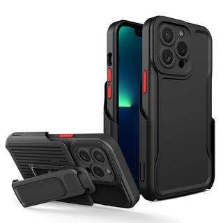 Case for Apple iPhone 14 Pro (6.1") Explore Max Series Premium Holster Combo with Secure Clip-On Holster & Camera Opening - Black