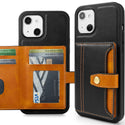 Apple iPhone 14 Plus Case Rugged Drop-proof Wallet Multi-Card 5 Credit Card & ID Slots - Black