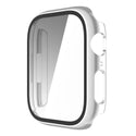 Case for Apple Watch Series 7 45mm Tempered Glass Shockproof Full Cover - Silver
