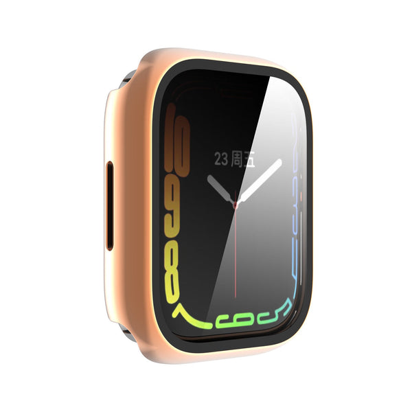 Case for Apple Watch Series 7 41mm Tempered Glass Shockproof Full Cover - Rose Gold