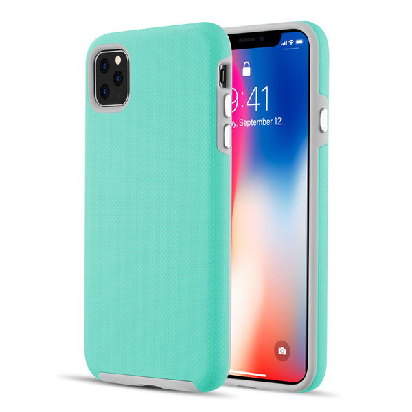 Apple iPhone 13 Pro Max Case Rugged Drop-proof Anti-Slip Grip Texture - Teal