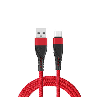 Universal USB Type-C 3 Feet Super Fast Charging Data Cable with Retail Packaging - Red