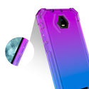 Case for Boost Schok Volt SV55 with Temper Glass Screen Protector Full-Body Rugged Protection - Purple / Blue
