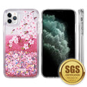 Case for Apple iPhone 14 Pro (6.1") Luxmo Waterfall Fusion Liquid Sparkling Flowing Sand - Sakura