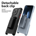 Apple iPhone 14 Pro Case Rugged Drop-Proof with Clip-On Holster & Camera Opening - Grey
