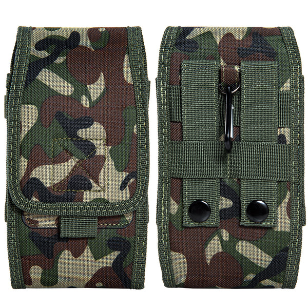 Luxmo Extra Large Otx Size 7 Inch 7 x 4 x 0.75 Vertical Universal Nylon Pouch With Card Slot - Camo