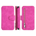 Apple iPhone 14 Pro Case Detachable Rugged Drop-Proof Flip Wallet - Hot Pink