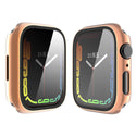 Case for Apple Watch Series 7 45mm Tempered Glass Shockproof Full Cover - Rose Gold