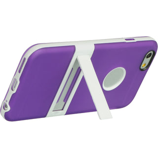 Apple iPhone 6, iPhone 6S Case Rugged Drop-proof Heavy Duty with Stand Kickstand Tinted Purple TPU + White
