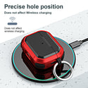 Apple Airpods Pro 2022 Case Rugged Drop-Proof TPU with Carabiner - Red