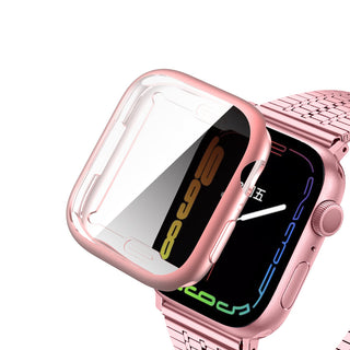 Case for Apple Watch Series 7 Full Soft Slim 41mm Cover Frame Protective TPU Soft - Pink