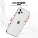 Apple iPhone 12, iPhone 12 Pro Case Rugged Drop-Proof Clarity Ultra Thick TPU with Full Transparency - Ultra Clear