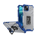 Apple iPhone 13 Case Rugged Drop-proof Clear with Corners & Camera Cutout Protection & Magnectic Kickstand - Blue