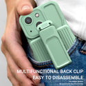 Apple iPhone 14 Case Rugged Drop-Proof with Clip-On Holster & Camera Opening - Black